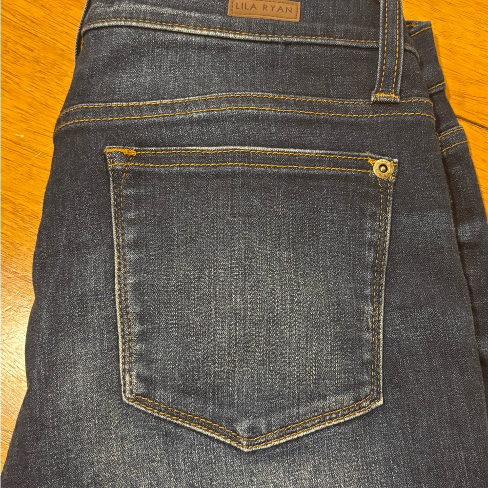 LILA RYAN Women’s Skinny Jeans - Dark Wash Blue - Picture 10 of 11
